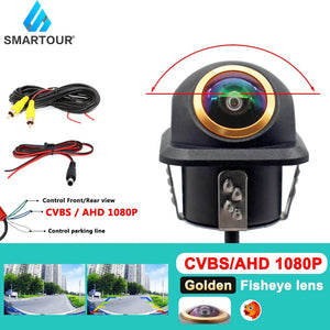 Smartour AHD CVBS CCD Fisheye Rear View Camera 1080P Night Vision Waterproof - stepyours.com