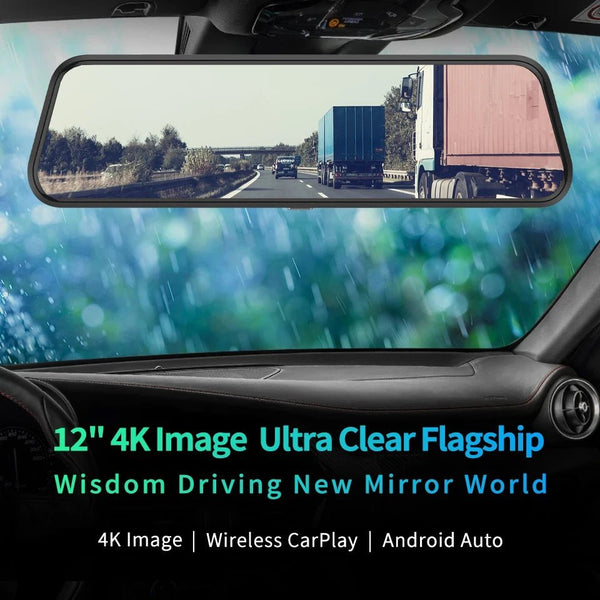 4K Car DVR Touch Screen Dash Cam CarPlay Android Auto Night Vision - stepyours.com