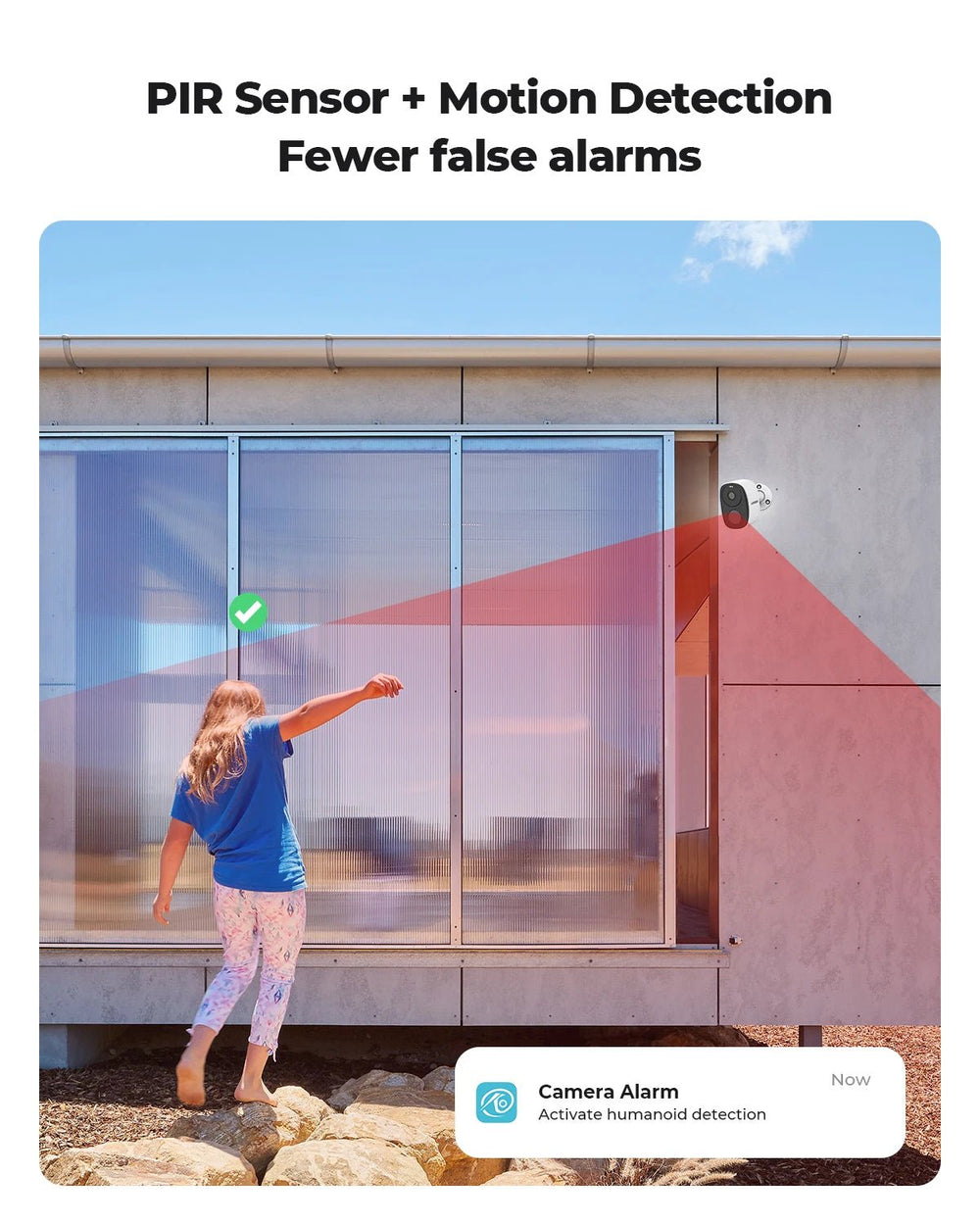 H View PIR Battery Powered Wireless Outdoor Security Camera 2K 3MP WiFi Siren - stepyours.com