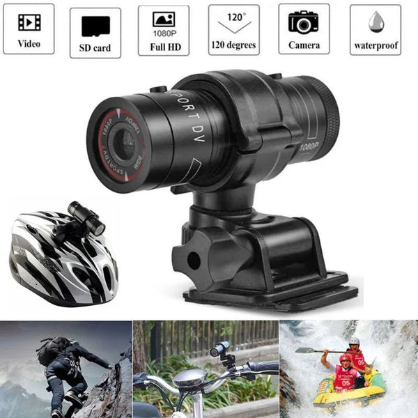 Mini Action Camera Helmet Light Waterproof HD 1080P For Bike Motorcycle - stepyours.com