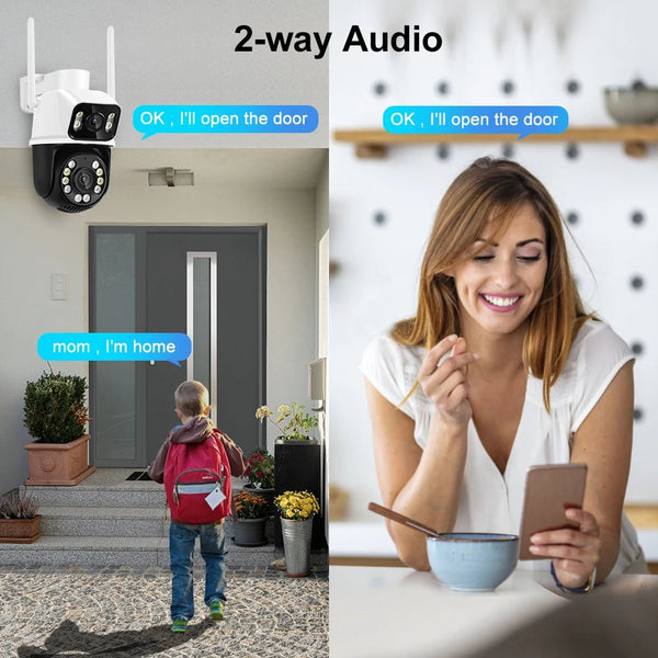 8MP 4K PTZ WiFi Outdoor Camera - Dual Lens AI Tracking for Enhanced Security - stepyours.com