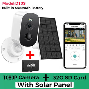 1080P Solar Outdoor WiFi Camera - PIR Motion Alarm and Cloud Storage.add Hooks - stepyours.com