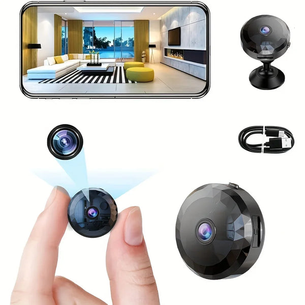 Wireless Mini WiFi Security Camera Night Vision Motion Detection And App Control by stepyours.com