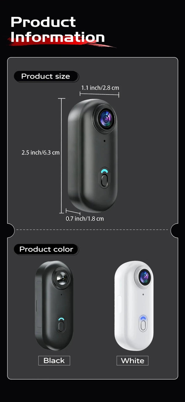 POV Magnetic 4K Waterproof Action Camera With WiFi For Helmet Bike Vlog - stepyours.com