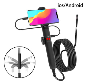 Two - Way 360 Degree Rotating Borescope - 1080P IP67 6mm Probe For Android iOS - stepyours.com