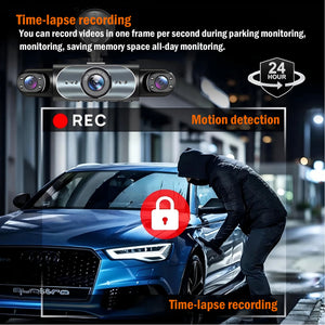 4 Channel Dash Cam 360 Degree Car Video Recorder Night Vision Parking Monitor - stepyours.com