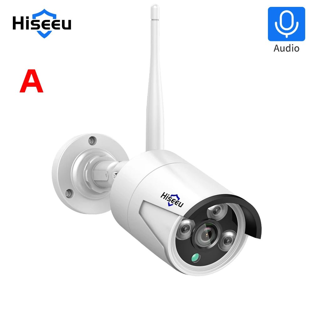 Hiseeu 3/5/8MP Wireless IP Camera - Waterproof 1080P WiFi Bullet for CCTV Kits - stepyours.com