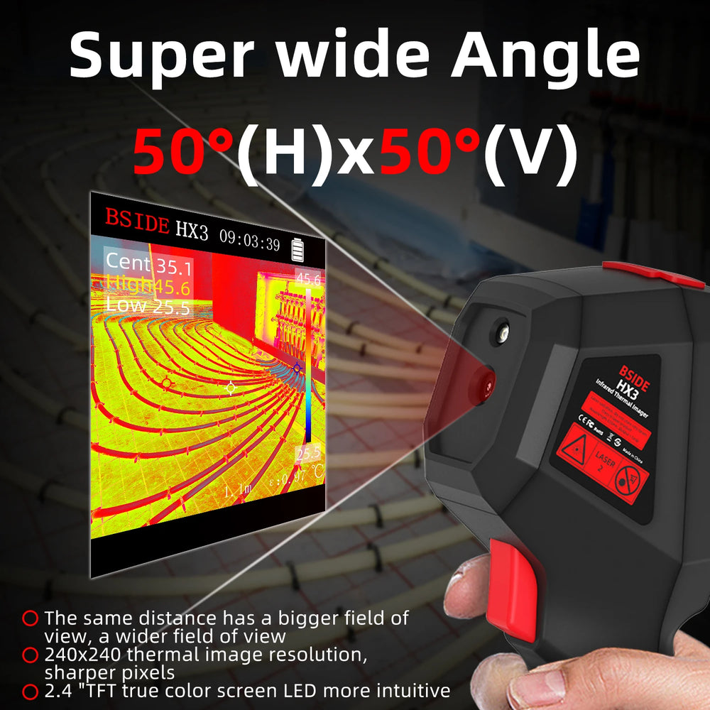 BSIDE HX3 Handheld Thermal Imaging Camera - For PCB, Pipes And Fire Safety - stepyours.com