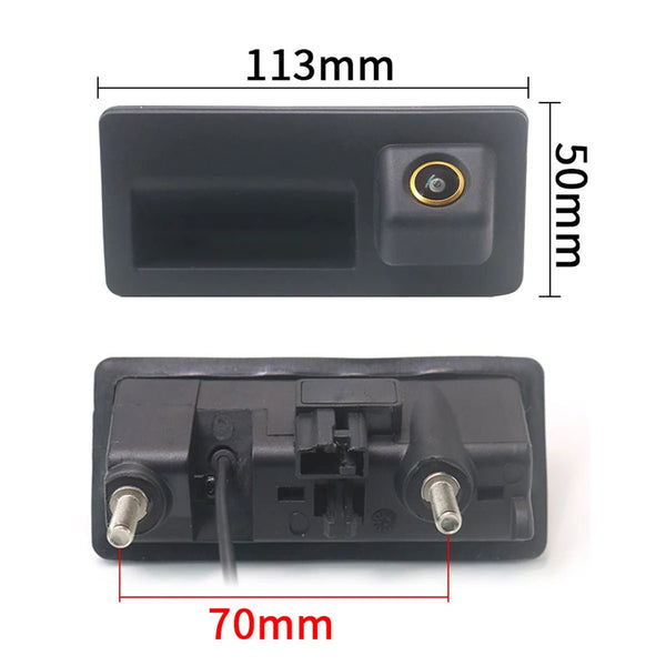 AHD 1080P Car Trunk Tailgate Handle Rear View Camera For VW Passat Golf Jetta - stepyours.com