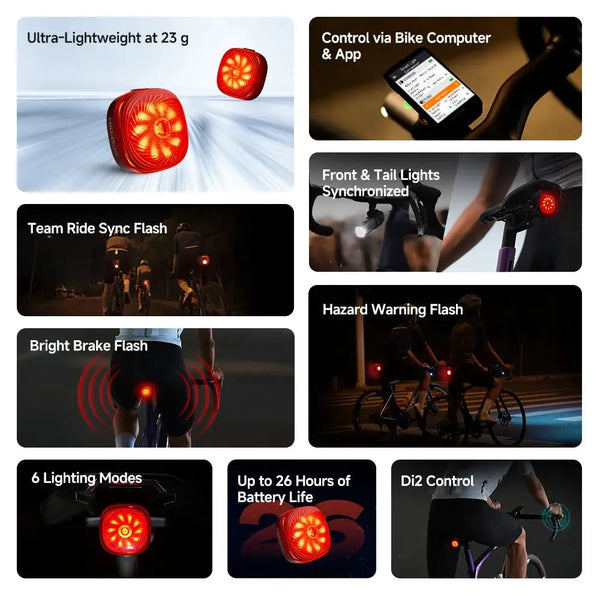 Smart Auto Brake Bike Tail Light — product image 2