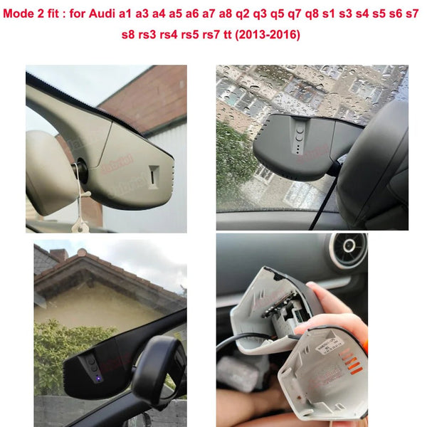 Plug And Play Audi Dash Cam With App Control 1080p Front Camera A3 A4 A5 A6 Q5 Q7 - stepyours.com