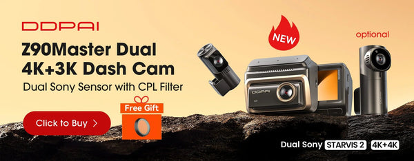 DDPAI Z50 Pro Dash Cam 4K Car DVR With 3 Inch IPS Screen GPS ADAS WiFi - stepyours.com
