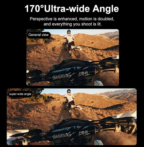 Ourlife MTR60 Action Cam 2.0 Touch Screen EIS 170 Degree Waterproof 30M WiFi - stepyours.com