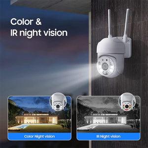 Tuya 4MP PTZ WiFi Outdoor Camera IP66 Weatherproof 5G Dual Band Security - stepyours.com