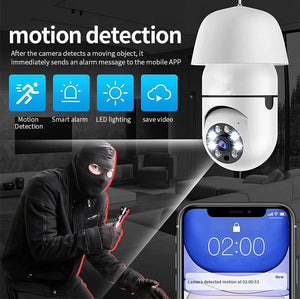 E27 WiFi 1080P Security Camera With Full Color Night Vision And Human Tracking - stepyours.com