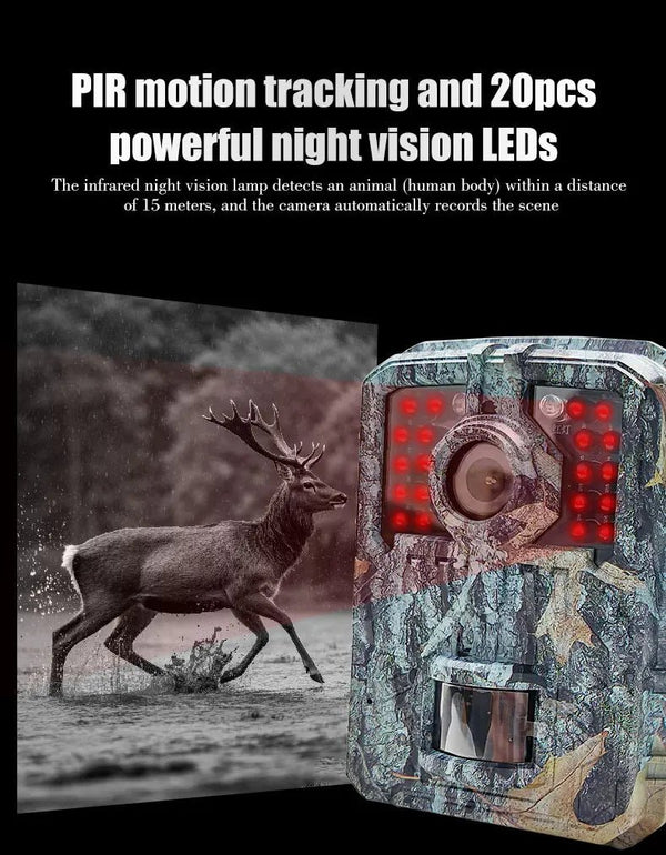 MiniDL003 Wild Hunter Camera 16MP 1080P Night Vision For Trails - stepyours.com