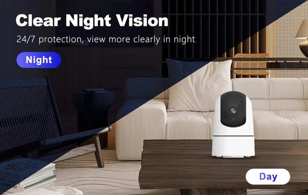 Tuya 5G WiFi IP Camera Indoor 6MP Auto Tracking 6x Zoom Night Vision - stepyours.com