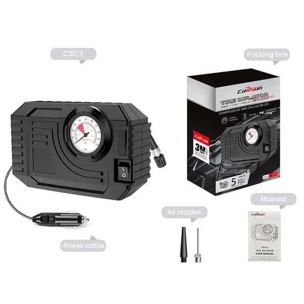 Carsun Mini Air Pump - Portable Tire Inflation — product view 7