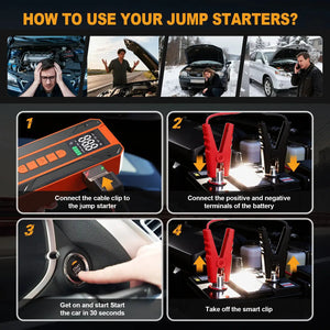 Portable Jump Starter And Air Pump Combo — product view 6