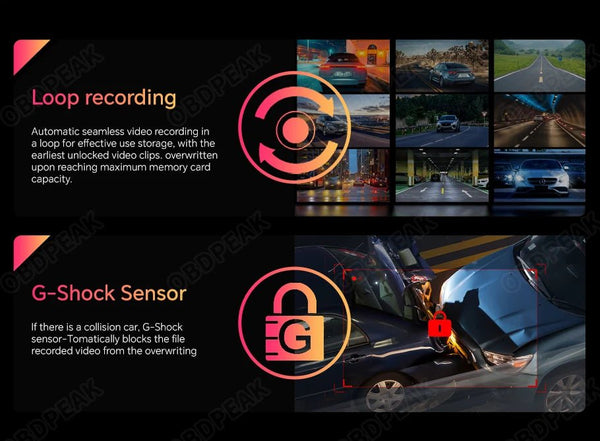 K2 Pro 11.3 4K Car DVR With Wireless CarPlay Android Auto Dual Lens Dash Cam - stepyours.com