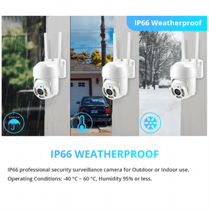 Tuya 4MP PTZ WiFi Outdoor Camera IP66 Weatherproof 5G Dual Band Security - stepyours.com