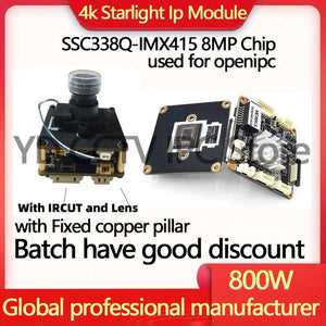 IMX415 8MP StarLight FPV CCTV IP Camera 4K H265 RTSP Module Board - stepyours.com