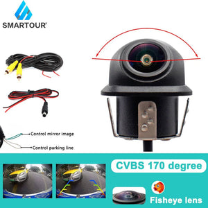 Smartour AHD CVBS CCD Fisheye Rear View Camera 1080P Night Vision Waterproof - stepyours.com