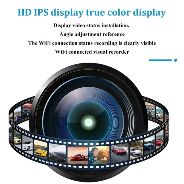 1080P WiFi Dual Dash Cam Front Inside Car with IR Night Vision Loop Recording - stepyours.com