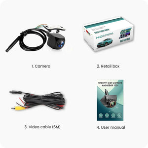 GreenYi AHD 1080P Car Rear View Camera Full HD Night Vision 170 Degree Lens C816 - stepyours.com