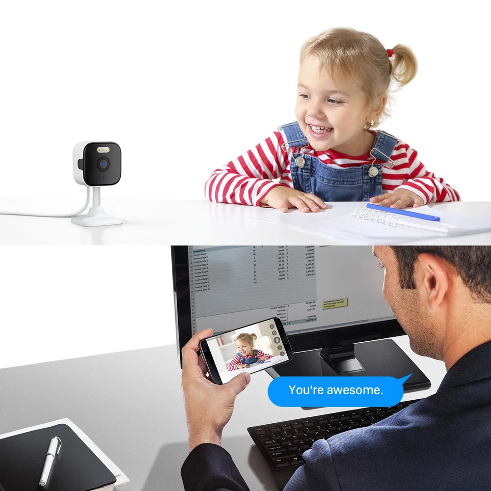 BESDER 5MP Mini Cube Camera - AI Human Detection and Two - Way Audio - stepyours.com