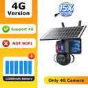 SHIWOJIA 4K 8MP Solar Camera With 4G SIM WiFi Color Night Vision PTZ Dual Lens - stepyours.com