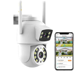 8MP 4K Dual Lens PTZ WiFi Pro Camera With AI Human Detection Auto Tracking - stepyours.com