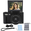 Amorus 5K Digital Camera 75MP 18X Zoom 180 Flip Screen WiFi For YouTube - stepyours.com