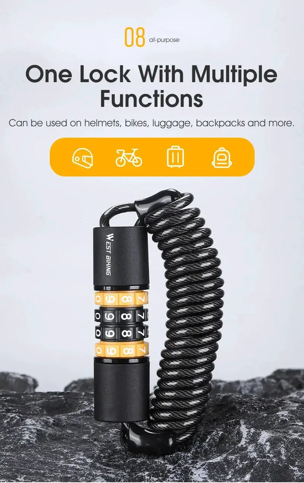 West Biking Lock for On The Go Security — product view 17