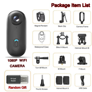 4K Mini WiFi Magnetic POV Action Camera for Sports Waterproof Helmet Cam - stepyours.com