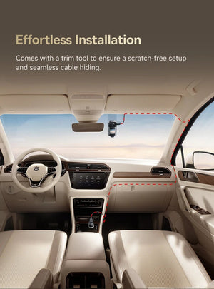 Baseus VD1 Pro 4K Dash Cam With Sony Sensor ADAS GPS WiFi6 STARVIS Night Vision - stepyours.com
