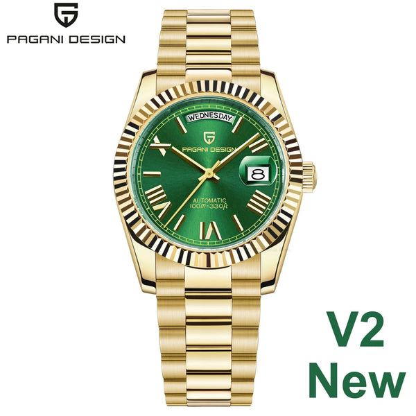 PAGANI DESIGN DD36 Men's Watches Rose Gold Luxury Automatic Watch For Men Mechanical Wristwatches Sapphire Mirror Clock Gift Man
