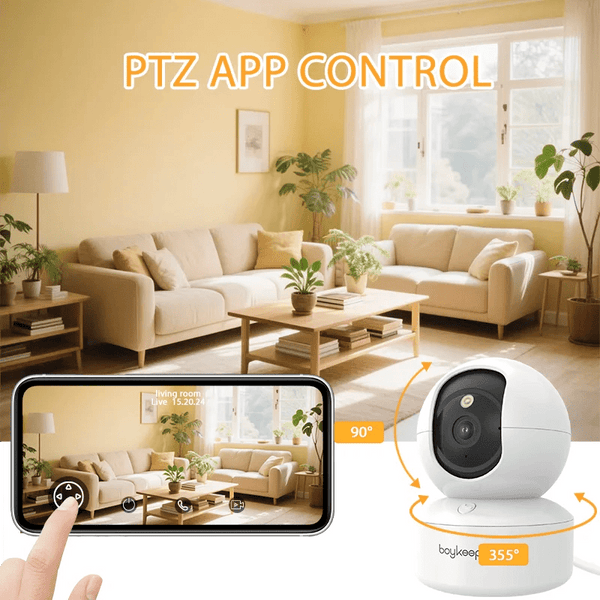 BoyKeep K30 - 2K Indoor Security Camera With 360 Pan Tilt Night Vision - stepyours.com