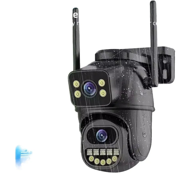 4K 8MP WiFi Surveillance Camera - AI Human Detection with Dual Lens - stepyours.com