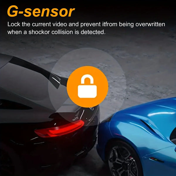 Dual Channel Dash Cam Front And Interior 1080P G Sensor Night Vision Car DVR - stepyours.com