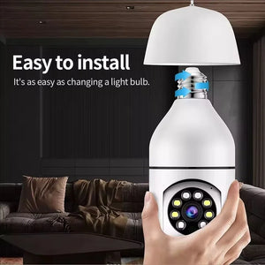 Gemodi 4G WiFi E27 Bulb Cam - AI Tracking 1080p Indoor Security by stepyours.com