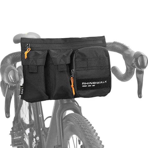 Rhinowalk Bike Handlebar Bag 2L Big Capacity Cycling Bag Front Tube Pannier Basket Shoulder Fannt Pack MTB Road Accessories