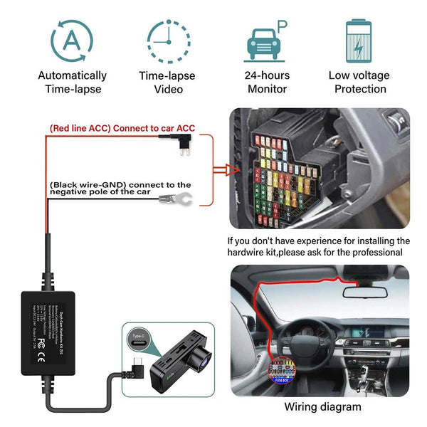3 Channel Dash Cam 1080P Front And Rear Night Vision Parking Monitor Car DVR - stepyours.com