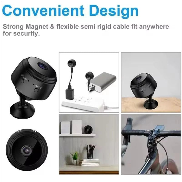 GEMODI A9 WiFi Mini Camera 720P Wireless Security Monitor for Infants and Pets - stepyours.com