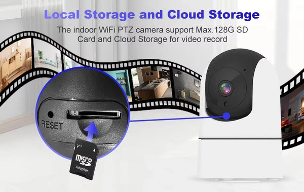 Tuya 5G WiFi IP Camera Indoor 6MP Auto Tracking 6x Zoom Night Vision - stepyours.com