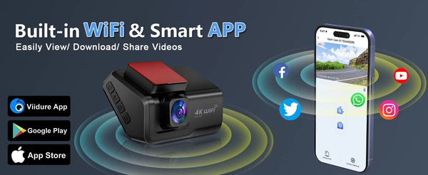 Hook Your Drive Kocam 4K UHD Dash Cam Dual Lens Night Vision Parking Monitor - stepyours.com