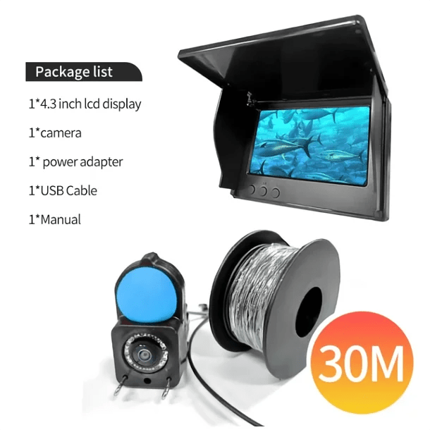 Heerak Handheld Depth Finder Underwater Camera With Night Vision For Anglers - stepyours.com
