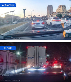 10 Inch Rearview Mirror Dash Cam Front And Rear 1080P Dual Recorder Night Vision - stepyours.com