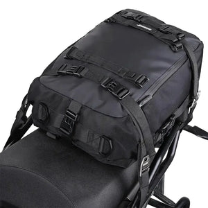 Rhinowalk Motorcycle Back Seat Bag 10/20/30L Waterproof Multifunctional Saddle Side Luggage Bag Cycling Backpack Universal