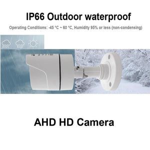JIENUO 4K AHD Outdoor CCTV Camera - Waterproof Night Vision Security Monitor - stepyours.com